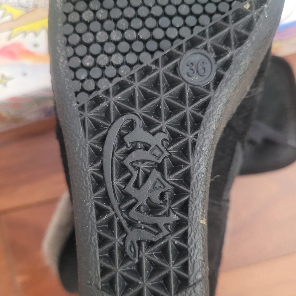 Ash Black Shearling Wedge Boots - Picture 2 of 12